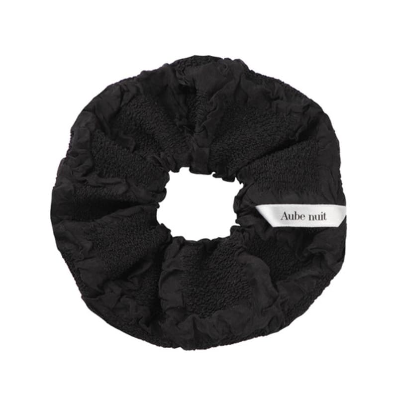 Aube Nuit Obrinkle Silky Hair Scrunchie_Of Black_L