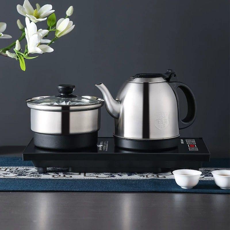 Rong-Shi-Da Electric Tea Kettle Automatic Water Filling Household Tea Set and Brewing Device.