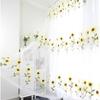 Elegant Sheer Curtains Gauze Transparent Curtain Sunflower Tulle Curtain  Home Decoration