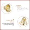 100pcs Mini Bells Christmas Decorations 14Mm Diy Pendant Ornaments For Tree Party Home Office Holiday Craft Supplies Metal