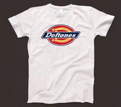 T-shirt Logo Deftones Inspiré Vêtements de Travail 173 Musique Rock Nu Metal White Pony Gore