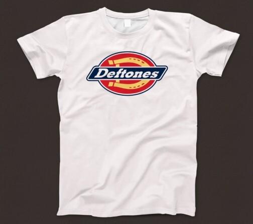 Deftones Workwear Inspired Logo T Shirt 173 Music Rock Nu Metal White Pony Gore