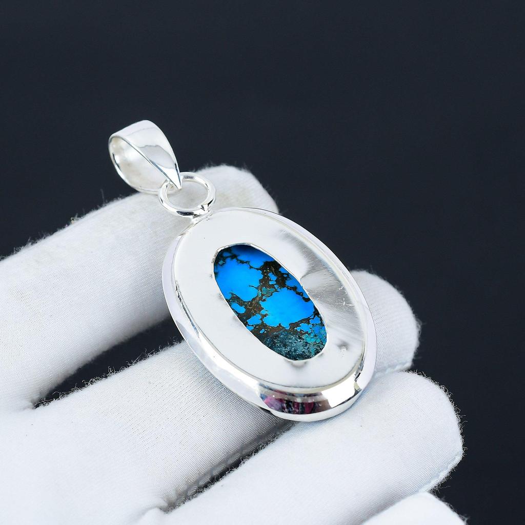Turquoise Gemstone Pendant, Natural Turquoise Gemstone Handmade 925 Sterling Silver Turquoise Pendant For Women Pendant For Gifts