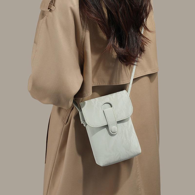 Bags Women's minimalist commuter messenger bags, niche design, high-end mobile phone bags, daily versatile shoulder mini bags