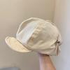 Thin Beret Women's Literary Retro Newsboy Hat Tide Cloud Octagonal Hat Casual Street Painter Hat