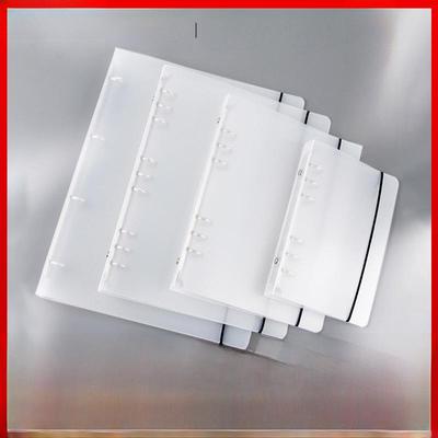 Transparenter Ordner mit mattiertem Riemen (A4/B5/A5/A6/A7) mit Logo-Druckoption