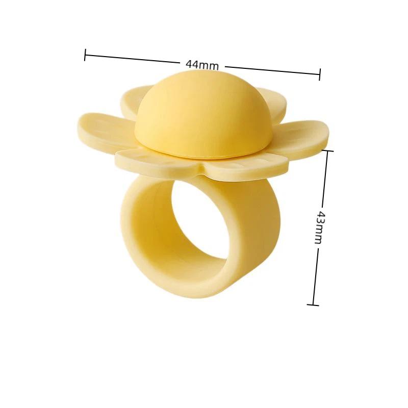 Soft Flower Door Handle Protector Silicone Anti Collision Knob Cover for Baby Safety Home Living Room