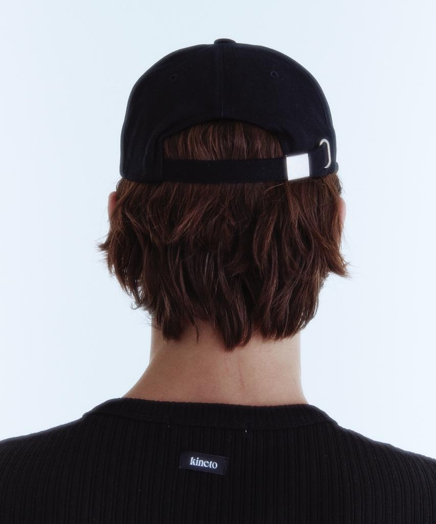 KINETO Grand Hotel Embroidered Ball Cap_Black