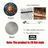 SunMoon Abstract Round Metal Wall Art Aluminum Plaque Sign For Home Bar Kitchen Coffee Shop Office Decor