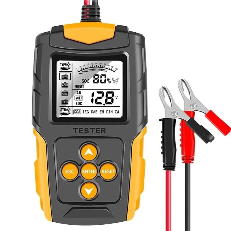 Mini Digital Battery Tester CCA Electric Vehicles Car Battery Test Diagnostic Internal Resistance/Voltage/Capacity 12V 24V Amagi