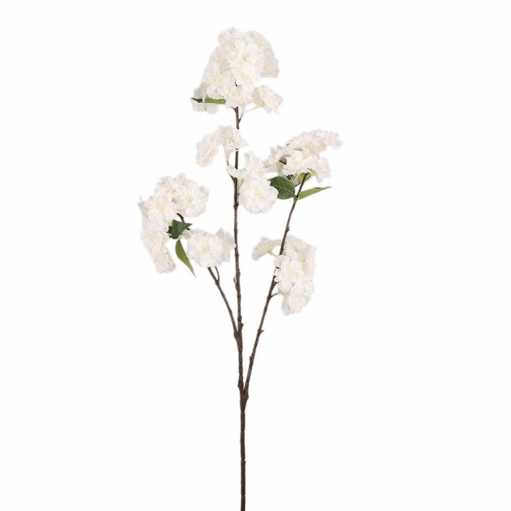 Green Leaves Faux Sakura Flower Branch Real Touch Simulation Floral Fake Flower  Mother's Day Gift