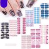 Gradient Nails Polish Sticker French Tip Gels Nail Strips Nails Polish Wraps Glossy Gels Nail Sticker Manicures Sticker