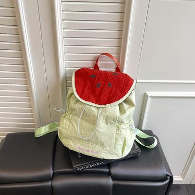 Niche Design Bag Fruit College Style Girl Personality Simple Large Capacity Student Backpack