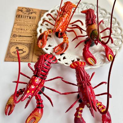 Yousheng Kühlschrankmagnet mit simuliertem Hummer, beweglichen Gelenken, realistisch, für Zuhause, Büro, Küche, Spind, Kühlschrank, magnetisch, 3D-Krebs-Dekoration, Ornament