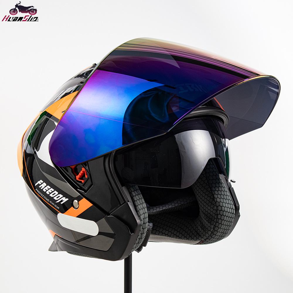 Three-Quarter Motorcycle Safety Helmet for Men & Women - Ideal for Cruising & Scooter Riding