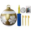 60cm Christmas Tree Hanging Ornament PVC Glow Outdoor Toy Ball Home Garden Christmas Inflatable Ball New Year Party Decoration