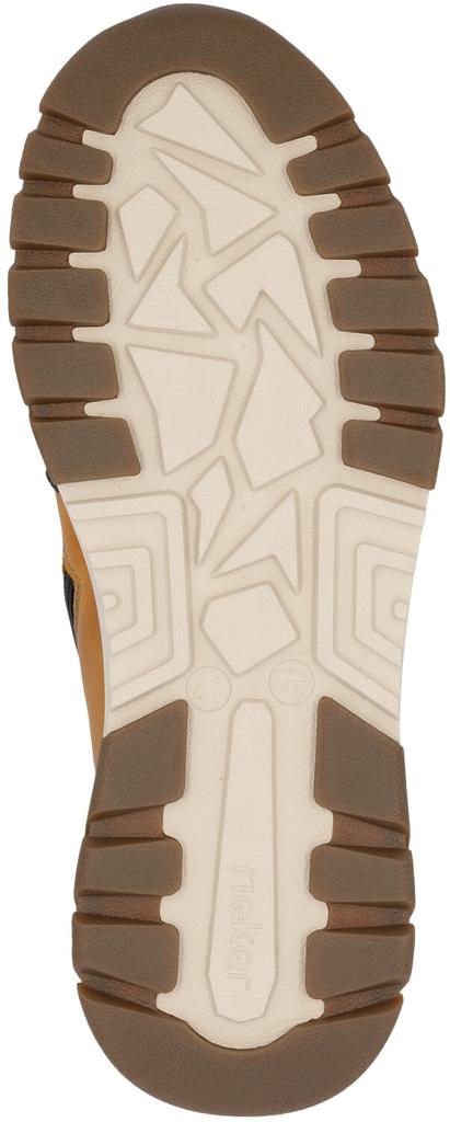 Ботинки Rieker на шнуровке с мембраной TEX ockergelb-schwarz