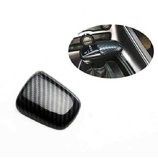 ABS Carbon Fiber Gear Shift Knob Cover Fit for Dodge Challenger Charger 2015-20