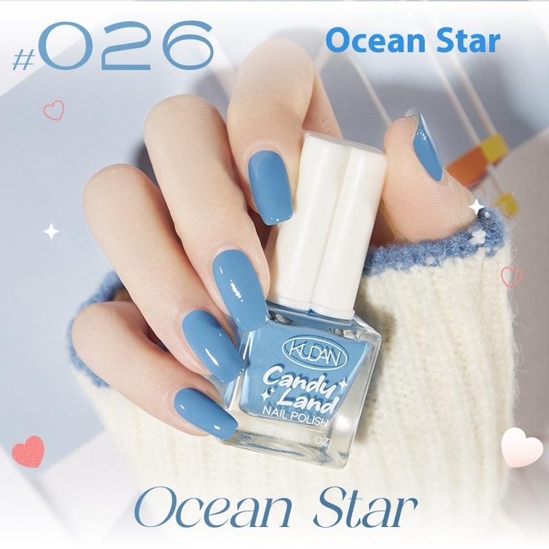 Ny Kudan Kudan neglelakk, bakefri, hurtigtørkende, rivende, lett duft 10 ml vannbasert neglelakk