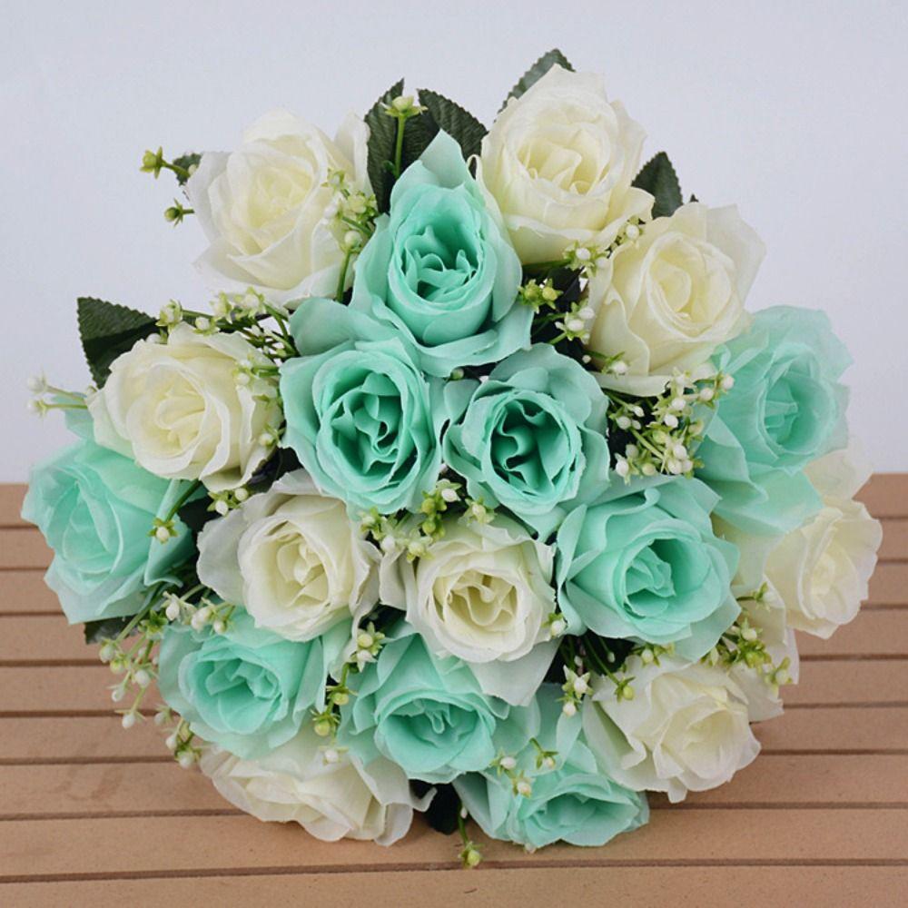 10 Colors Valentine's Day Flowers Mini Crystal Grass Bouquet Real Happy Flower  Home Decorative