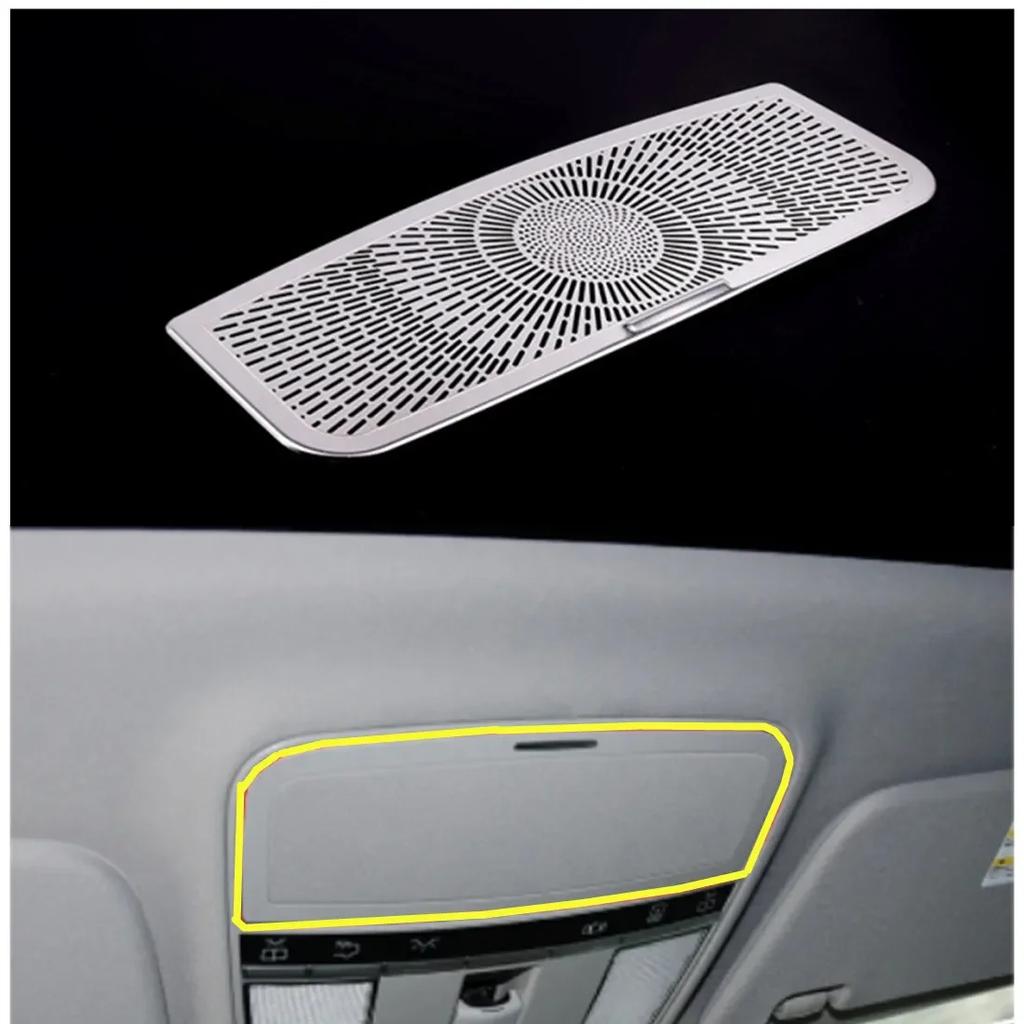Glasses Case Panel Trim Front Reading Lamp Cover Decoration Sticker For Mercedes Benz S Class W221 2007-13 Interior Accessories CU1