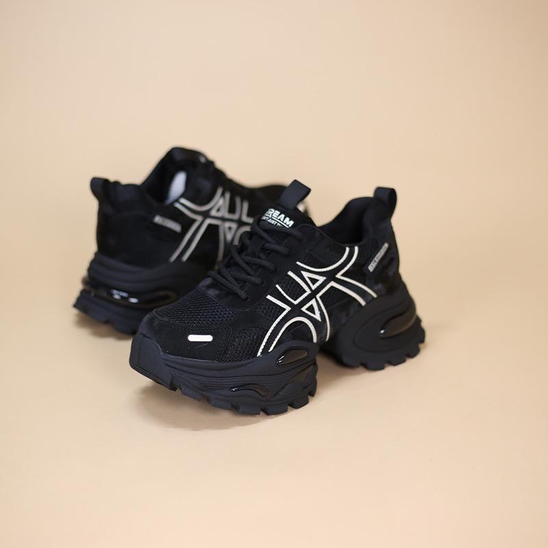 2025 Women's Slimming Dainty Dad Sneakers - Thick Sole, Height Increasing, Casual Trendy