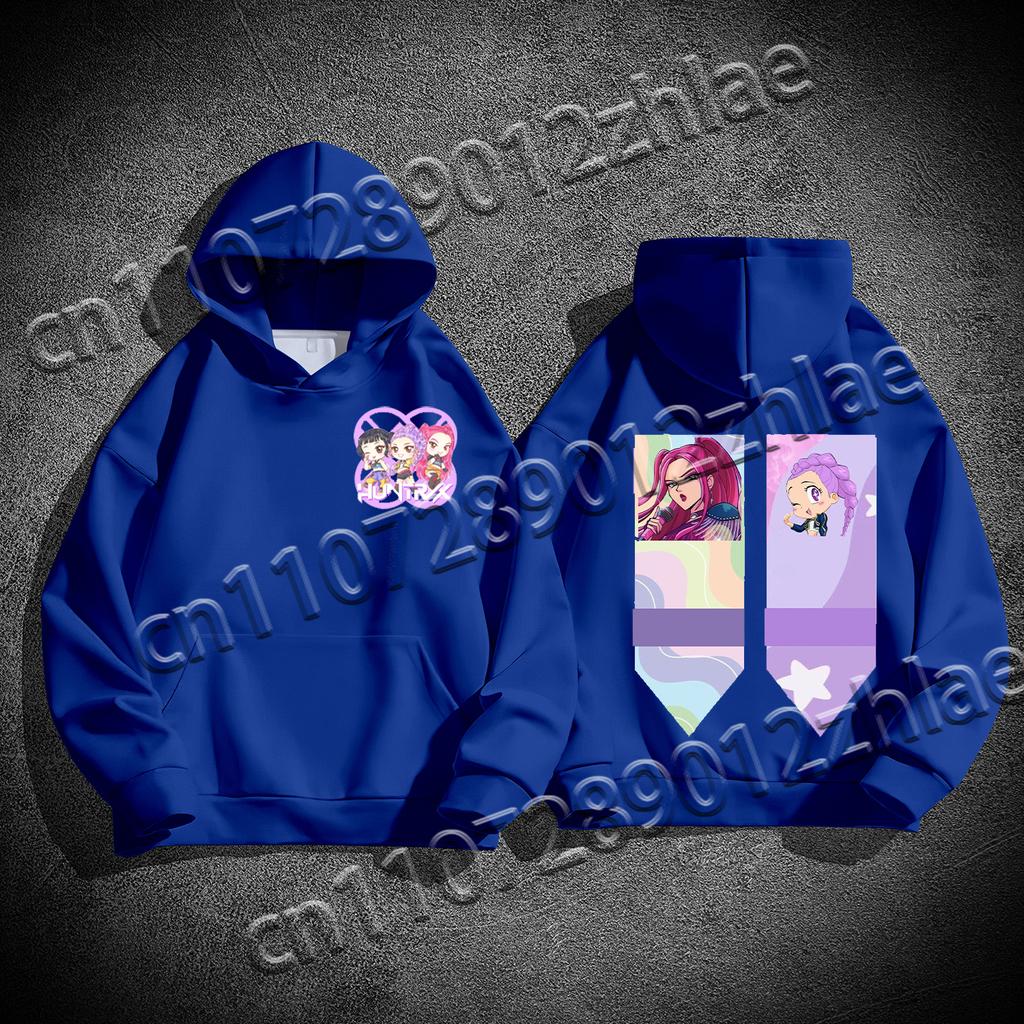 2025 Best Selling Kpop Demon Hunter High Quality Flannelette Adult Sweater Loose Comfortable Quick Drying Adult Hooded Sweater