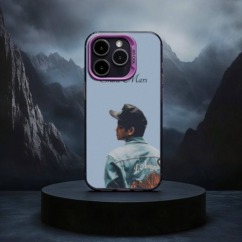 B-Bruno Singer M-Mars Black Candy Silver Phone Case Phone Case For iPhone17,16,15,14,13,12,11 Plus,Pro Max