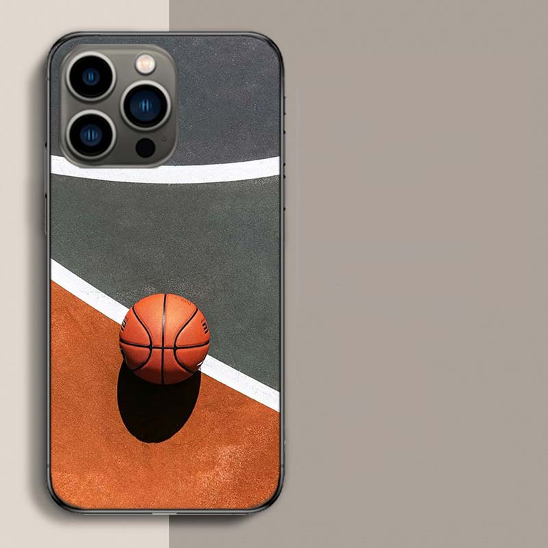 Basketball Phone Case For Iphone 17 Air 15 Pro 14 Plus 16 Pro Max 17E 16E 12 13 Mini 11 Cover Cute Fundas