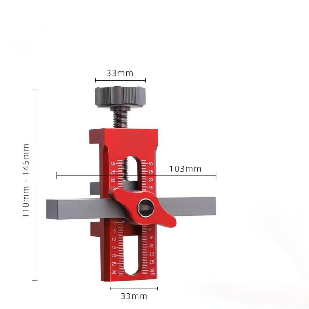 2 In 1 Cabinet Door Installation Positioner Hole Opening Tool Adjustable Aluminum Alloy Cabinet Portable Cabinet Mount Locator