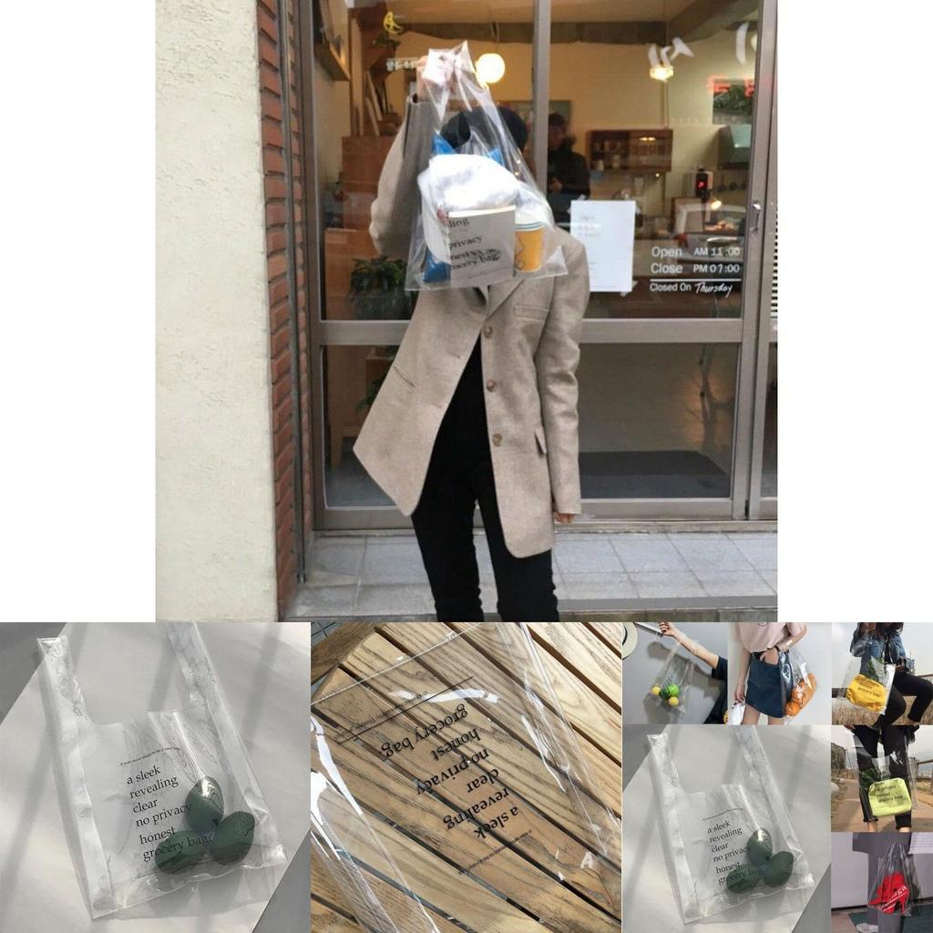 Stylish Us Large Clear Transparent Vinyl Plastic Shoulder Bag For Effortless Fashion