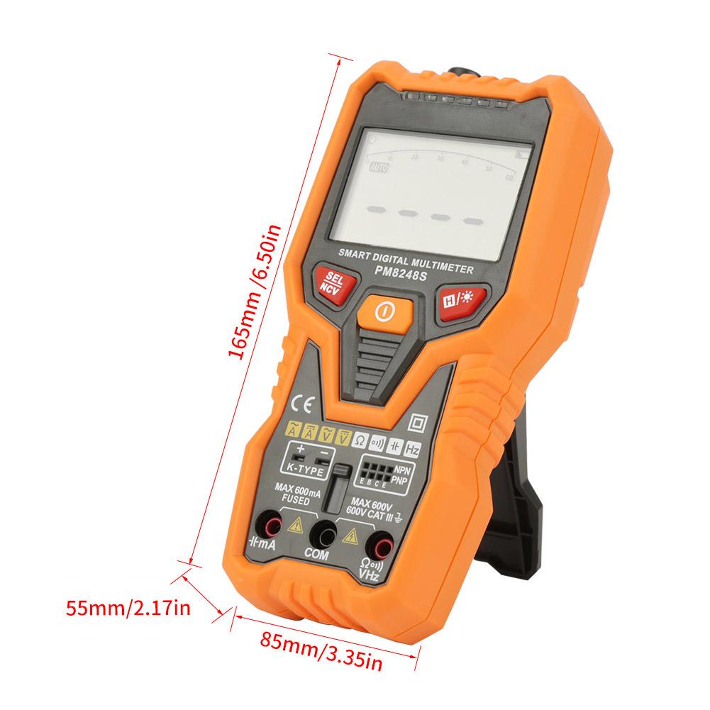 

PEAKMETER PM8248S Auto Ranging Handheld Digital NCV Multimeter Resistance Temperature Tester