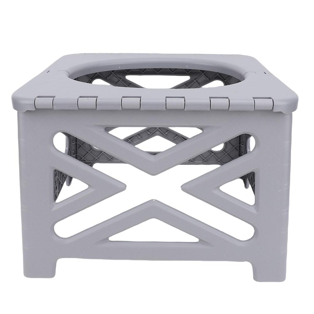 Tragbare Campingtoilette Faltbare Reisetoilette mit Deckel 100 kg Tragfähigkeit für Outdoor-Wandern Bootfahren