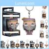 Potter Pop Funko Keychain Keyring Pendant Merch Figures Xmas Gift Kids For