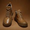 Fashion Fashion Men Outdoor Boots Brown Comfortable Walking Boots for Men Shoes Wear-resistant Lace-up Comfy Men's Motorcycle Boots
