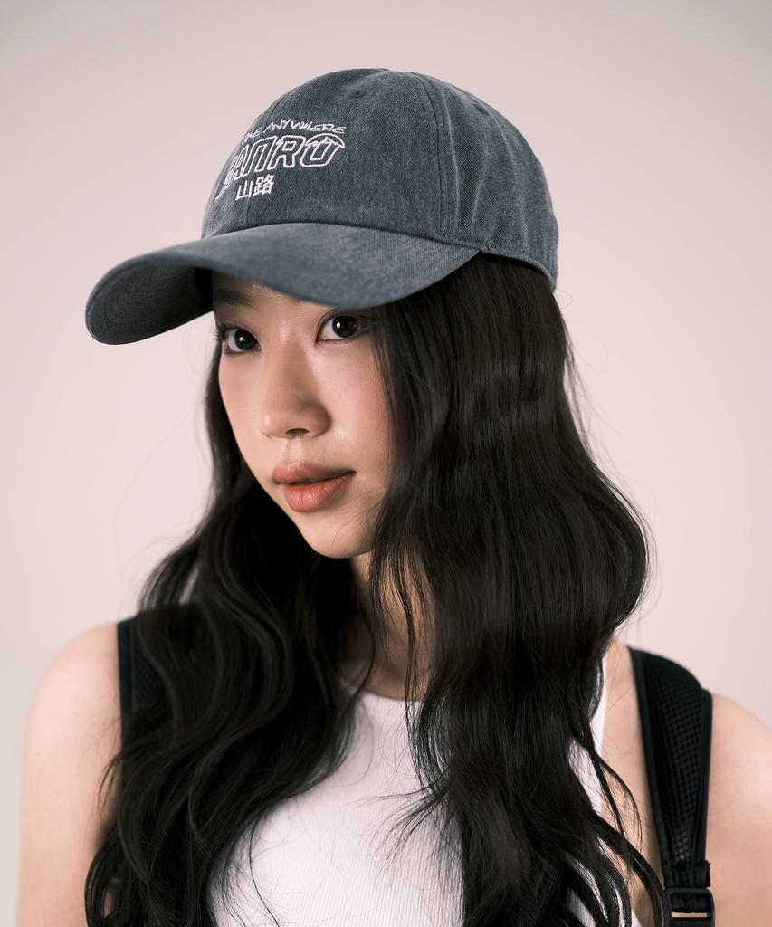 Sanlo Signature Embroidered Ball Cap - Charcoal