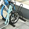Bike Rack, for 2 Bicycles, Parking Stand, 60 x 54 x 57 cm, Black