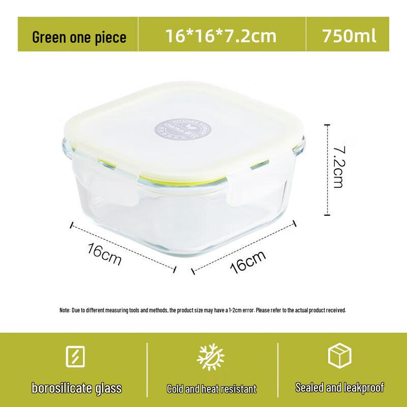 Camelia Crystal Glass Lunch & Food Storage Container