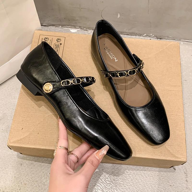 Fashion 2025 Spring Single Shoes Fashion Shallow Slip On Women Flat Shoes Ladies Casual Outdoor Ballerina Shoe