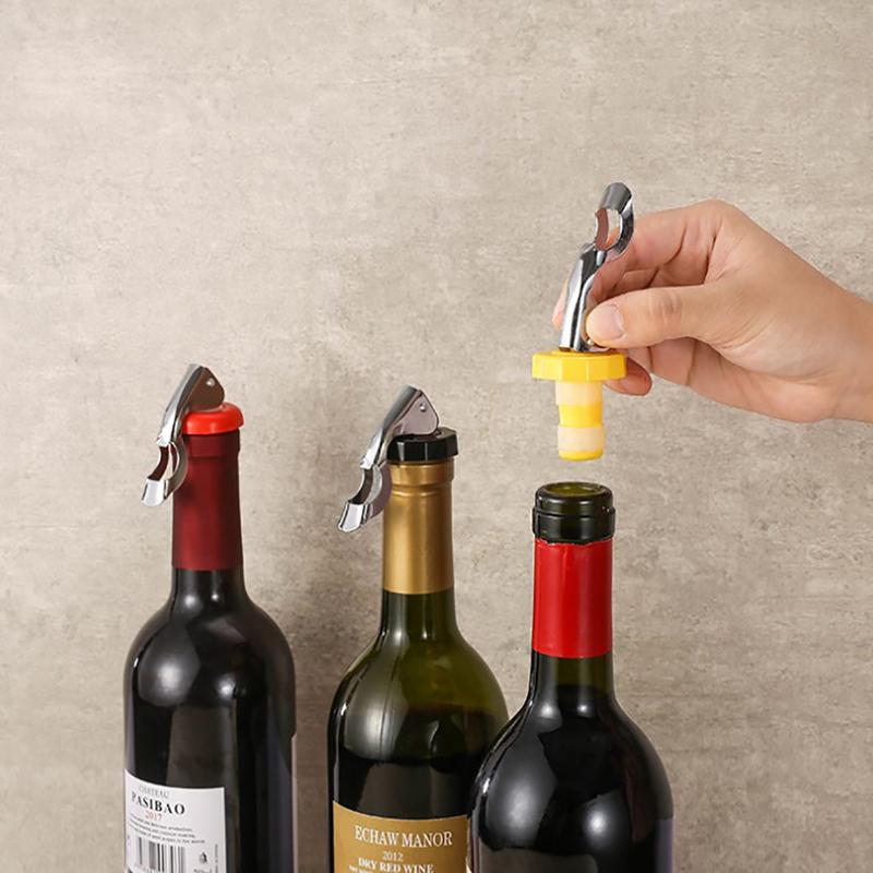 Vakuové uzávěry Silikonová zátka na láhev na víno Pivo Nápojové uzávěry Bar bez úniku