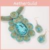 Set Jewelry Creative With Electroplated Crystal Accessories And Modern Style For Enthusiasts Fashion