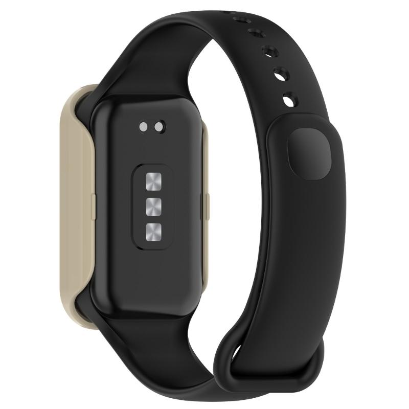 Screen Protector Case Full Coverage PC Protective Cover Washable Bumpers Housing Skin for Band 8 Active/Redmi Band 2