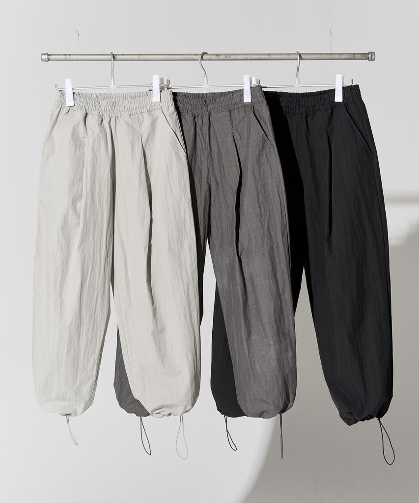 XERO Nylon Deep One Tuck String Pants [New 3 Colors]