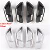 For Hyundai Tucson NX4  2022 2023 Hybrid N Line ABS Carbon Fiber Car Inner Door Handle Frame Cover Trim Interior Accessories