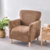 Nordic Leaves Jacquard Club Sofa Cover Living Room Elastic Tub Armchair Cover Stretch Single Sofa Slipcover Bar Counter Hotel