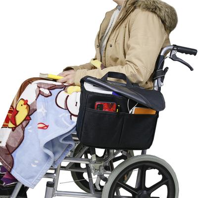 Wheelchair Side Pouch Storage Bag Armrest Pocket Organizer Holders