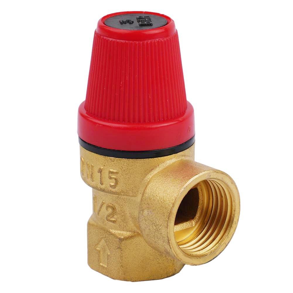 Diaphragm Brass Safety Valve /2 Inch Drain Relief Switch Pressure Level 3 Bar To 7 Bar Drain Valve For Solar Water Heater