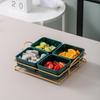 Sheng Bangrong Melamine Partitioned Snack Platter (Four-Six Grid)