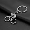 Metal Sporty Man Road Bicycle Figure Keychain Keyring Trinket Souvenirs Creative for Bike Cycling Biker Chain Hanging Accessorie