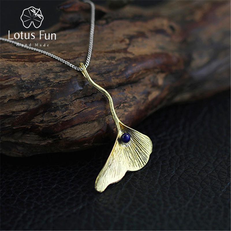 

Подвеска Lotus Fun ручной работы в виде листьев гинкго без цепочки для женщин